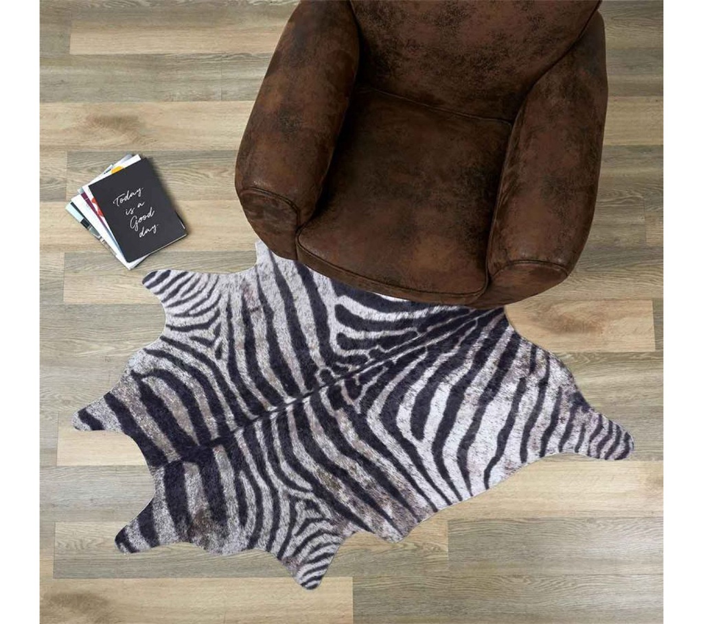 TAPIS IMLITATION PEAU DE ZEBRE