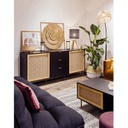 Décoration murale en métal Solea - 76 x 76 cm - Doré