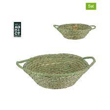 CORBEILLE TRESSEE VERTE