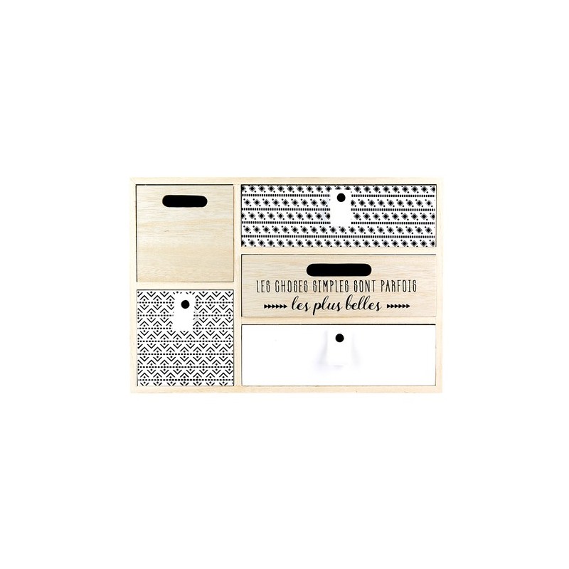 RANGEMENT A 5 TIROIRS M4