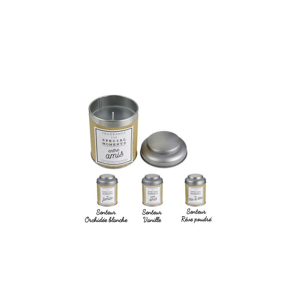 Bougie boite à thé spécial