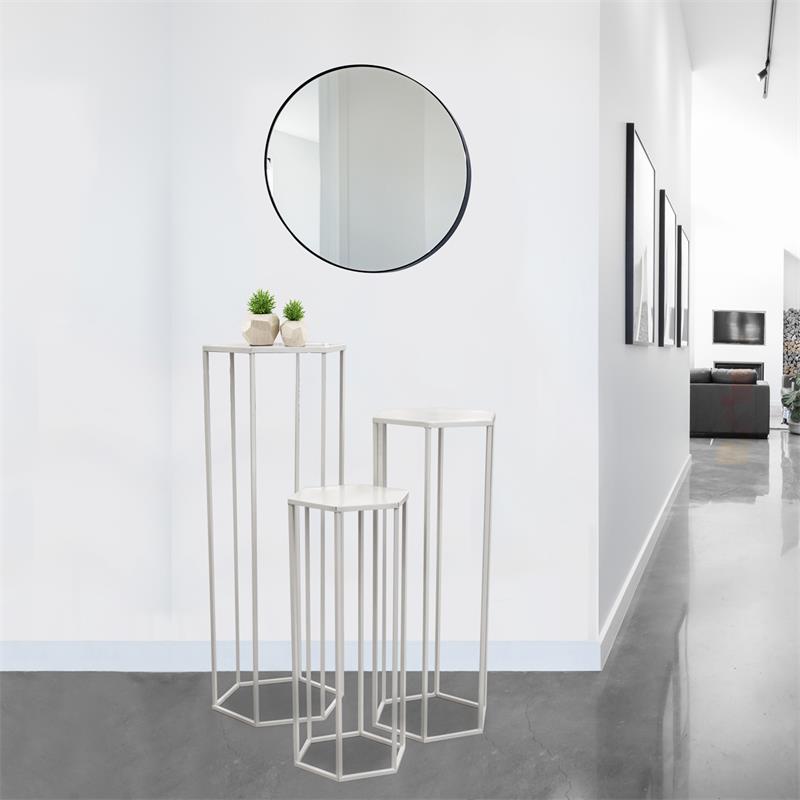 SELLETTE GIGOGNE X3 METAL BLANC