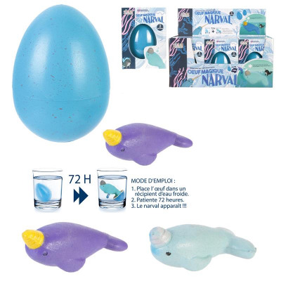 OEUF MAGIQUE NARVAL 11x8x8