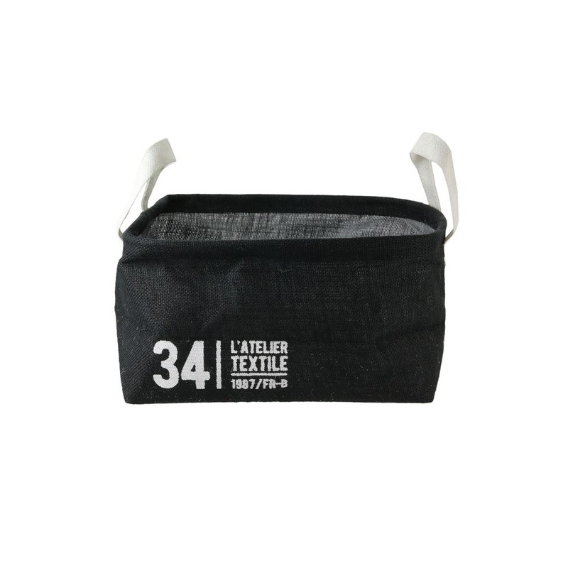 BAC DE RANGEMENT JUTE 19X32X23CM M12