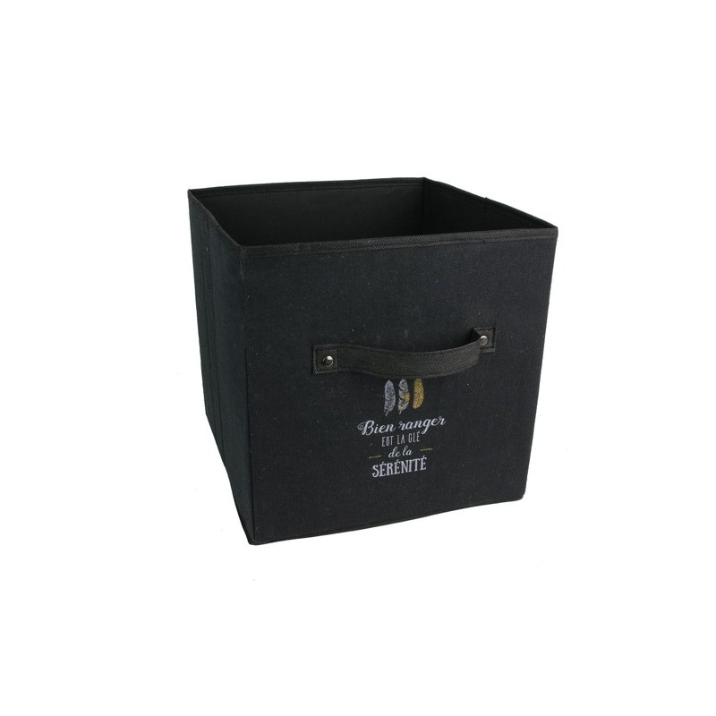 CUBE DE RANGEMENT A MESSAGE 27L 30X30X30CM M16