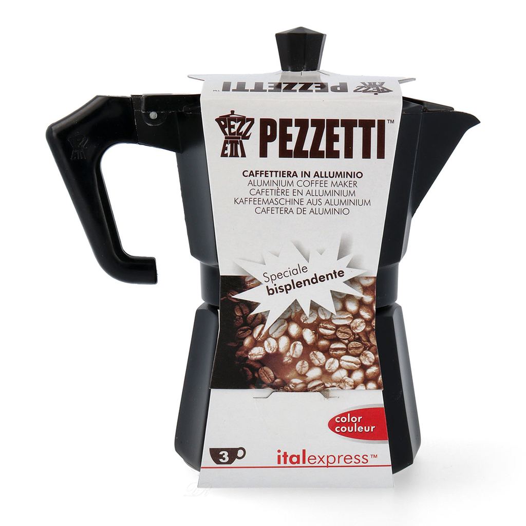 CAFETIÈRE PEZZETTI noir 3 tasses