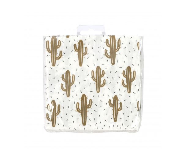 Lot de 16 serviettes - 12 x 12 cm - Cactus