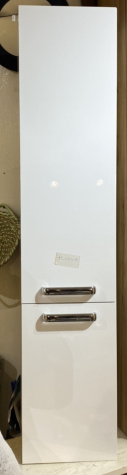 MEUBLE DE TOILETTE 2 PORTES POIGNÉES EN MÉTAL