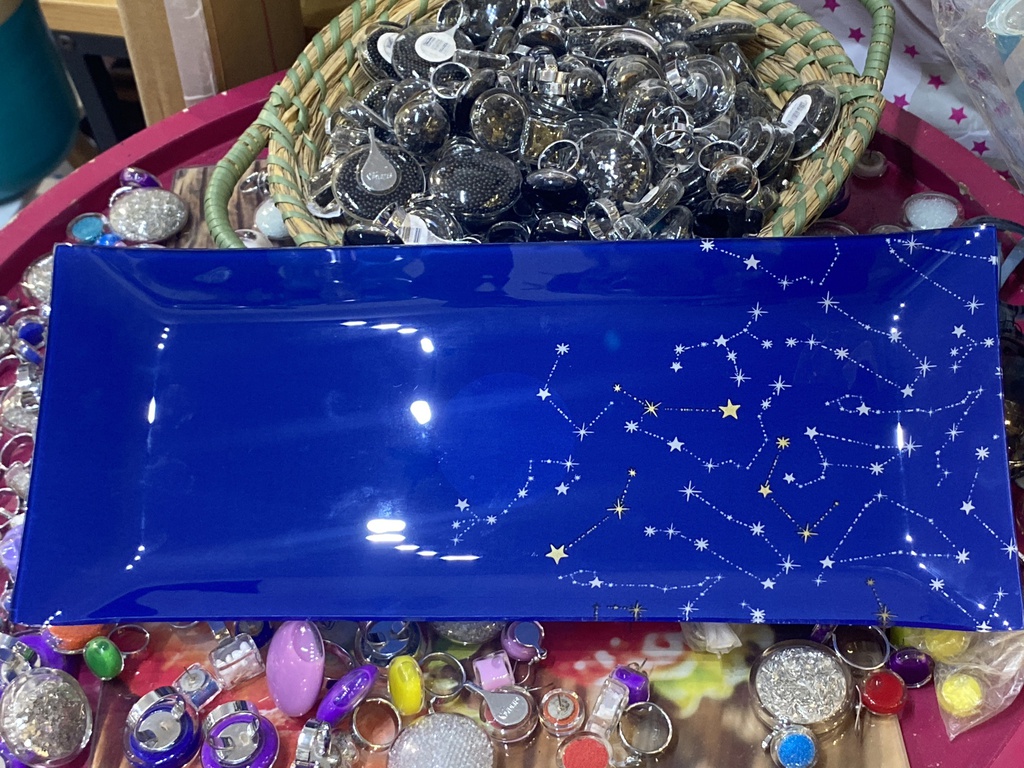 PLAT A CAKE EN VERRE