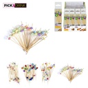 Piques apéritif Cook Concept pique apéro déco perle et bois 12cm