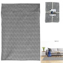 TAPIS LOSANGES NOIR ET BLANC  140*200