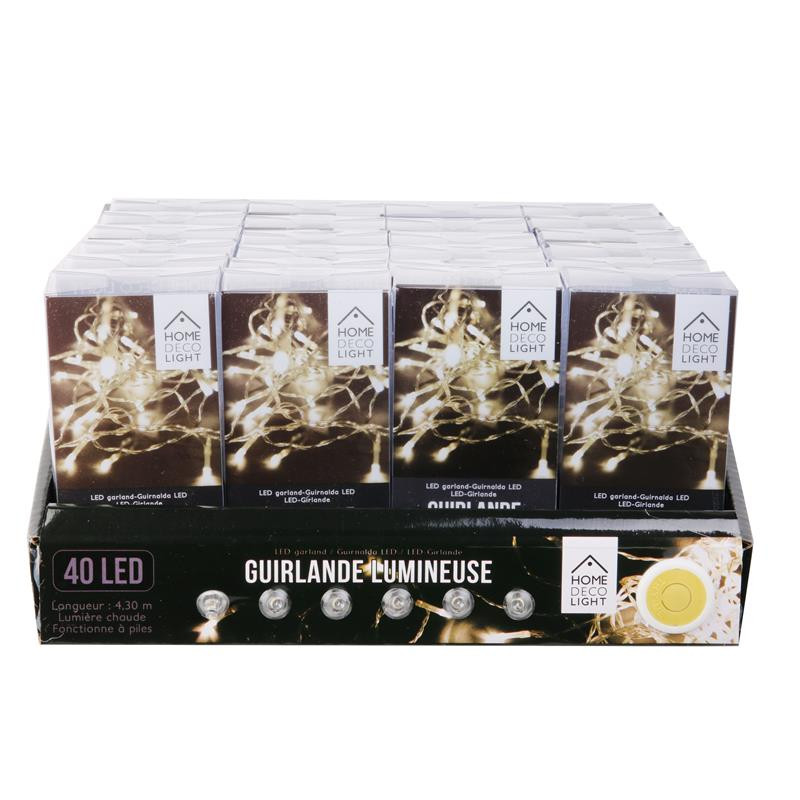 GUIRLANDE 40 LED LUMINEUSE
