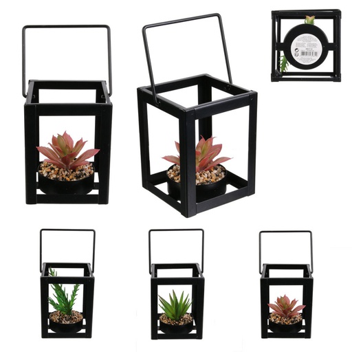 PLANTE ARTIFICIELLE CARRE METAL