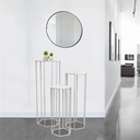 SELLETTE GIGOGNE X3 METAL BLANC