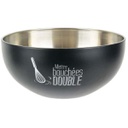 Saladier en inox Bistrot Diamètre 19.5 cm Diamètre 19.5 cm Noir