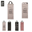 Sac à pain 'Bistrot' Coton, 88,5 x 27 cm, idéal pour transporter et conserver vos pains et baguettes