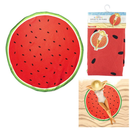 DRAP DE PLAGE PASTÈQUE 150CM