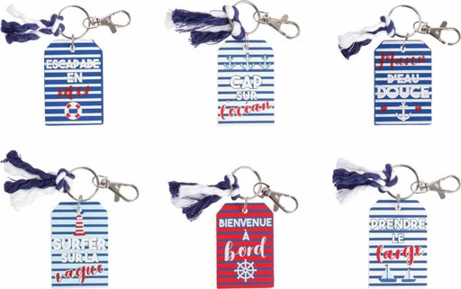 Partager THE HOME DECO FACTORY Porte-clés rayé marin (display) THE HOME DECO FACTORY