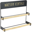 Dérouleur Mural Double Rouleaux Noir, Métal, Taille Unique