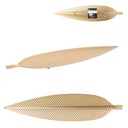 Vide poche métal feuille doré