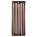 Set de 10 bougies coniques 25 cm Tortora