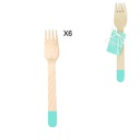 FOURCHETTE  16CM BLEU