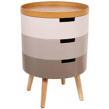 TABLE DE CHEVET COFFRE 3 NIVEAUX