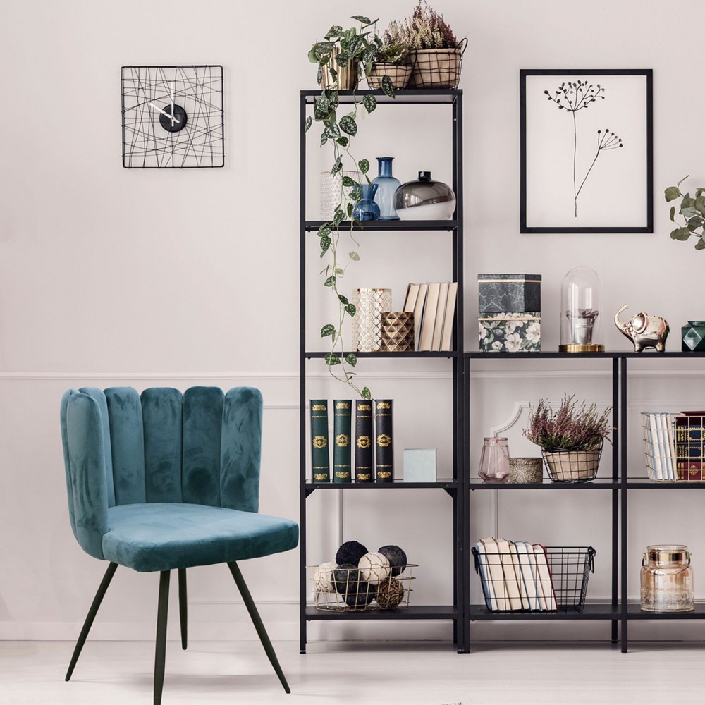 CHAISE ARIEL BLEU CANARD