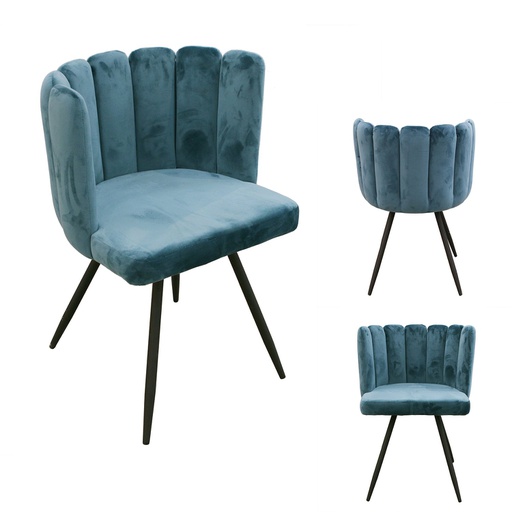 CHAISE ARIEL BLEU CANARD