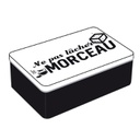 BOITE A SUCRE EN MÉTAL NOIR ET BLANC