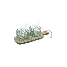 VERRINE AVEC PLANCHE DE PRESENTATION BOIS