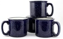 Mug en céramique bleu foncé avec motif 35cl