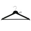 SET DE 3 CINTRES EN BOIS