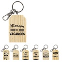 PORTE CLES BOIS MESSAGES