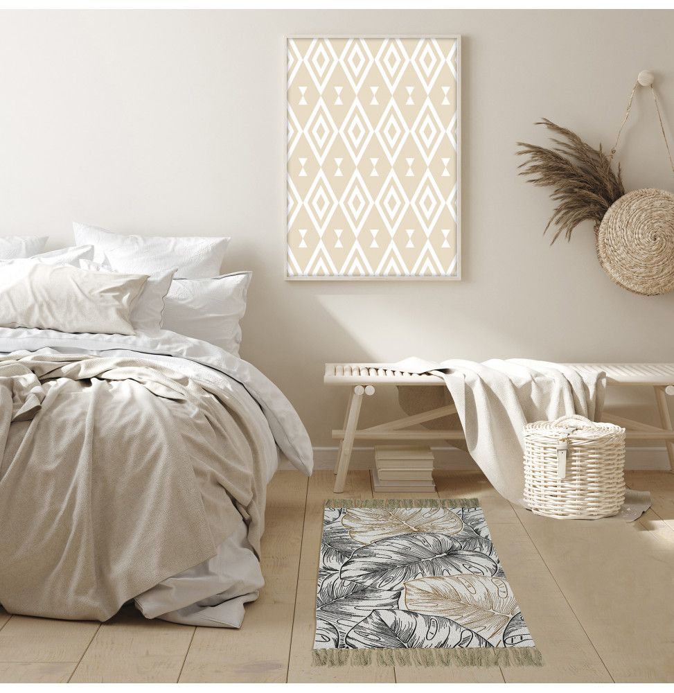 TAPIS JUITE FRANGE 50X80CM