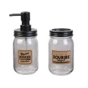 DISTRIBUTEUR DE SAVON ET PORTE BROSSE A DENT