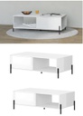 TABLE BASSE BLANCHE RUMBA