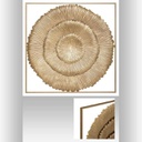 DECO MURALE EN METAL SOLEA 76X76CM