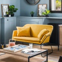 CANAPE SOFA MOUTARDE